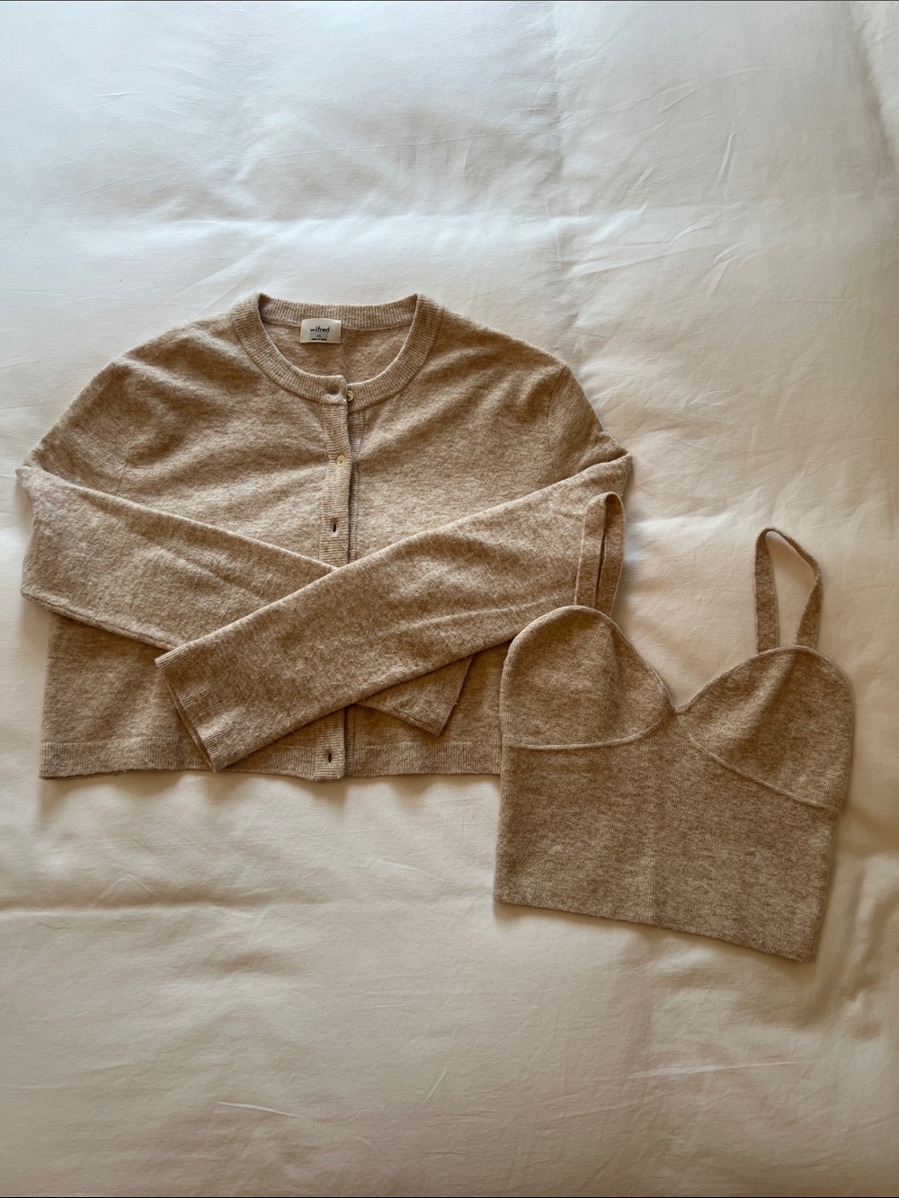 Aritzia Wilfred Sicily Cardigan Sweater Set Size XS/S